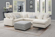 Brady Beige Fabric Sectional sofa main view