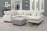 Brady Beige Fabric Sectional sofa main view