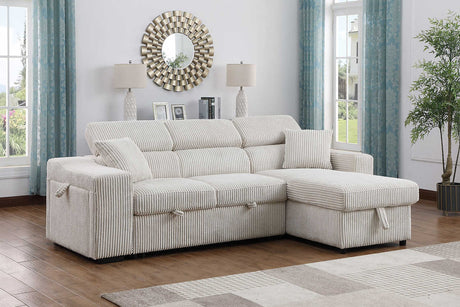 Bonaterra Beige Reversible Sectional sofa main view