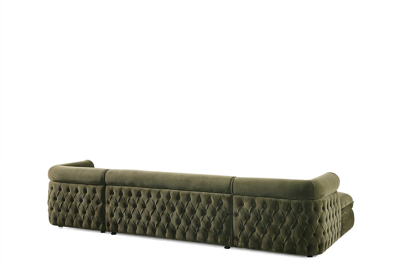 Brooklyn Green Sectional Sofa main view