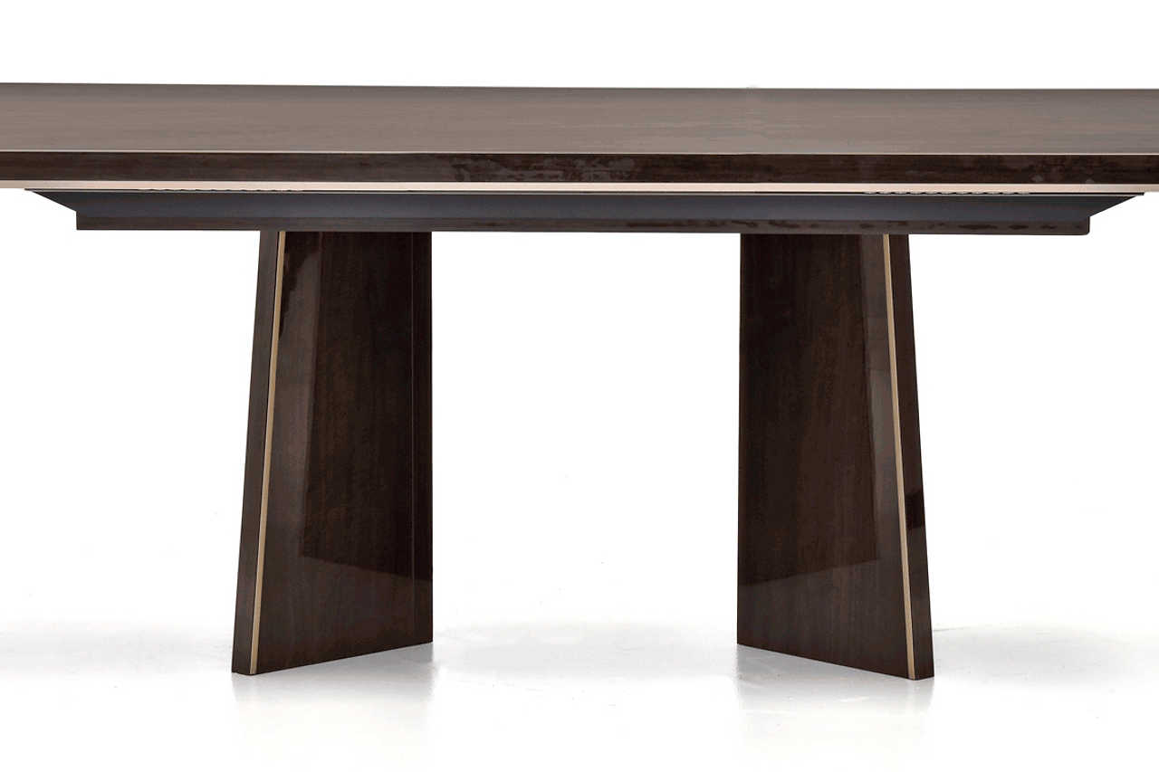 Eva Buffet glossy walnut lacquered surface