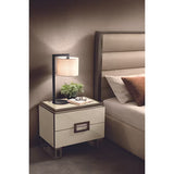 Poesia High Gloss Italian Bedroom Set with LED Bed view 6