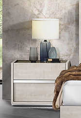 Christine Beige Nightstand by New Era