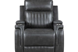 Ethan reclining set armrest with built-in power outlet