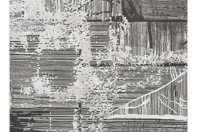 Boutique Espresso area rug, full top view, 5x7 size