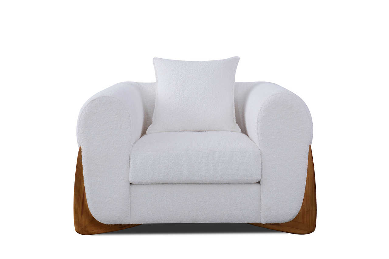 Stylus Ivory Living Room Set side profile