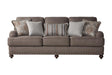 Phineas Driftwood Fabric Sofa front view