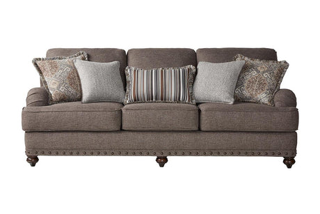 Phineas Driftwood Fabric Sofa front view