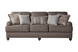 Phineas Driftwood Upholstered Accent Chair side profile