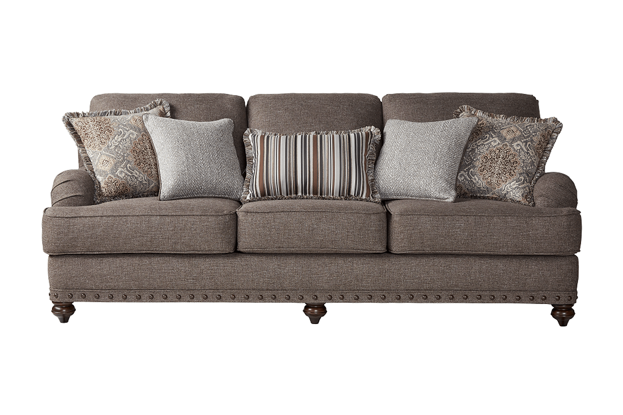 Phineas Driftwood Upholstered Accent Chair side profile