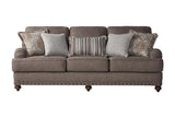 Side view of Phineas Driftwood Fabric Living Room Set