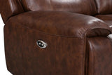 Recliner in upright position