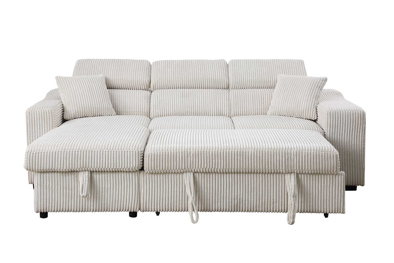 Alternate main view of Bonaterra Beige Reversible Sectional sofa