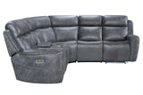 Romi Grey Power Reclining Sectional