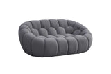 Bubbles Gray Boucle Living Room Set