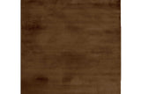 Rabbit Chocolate Brown area rug, top view showing full 5x7 size