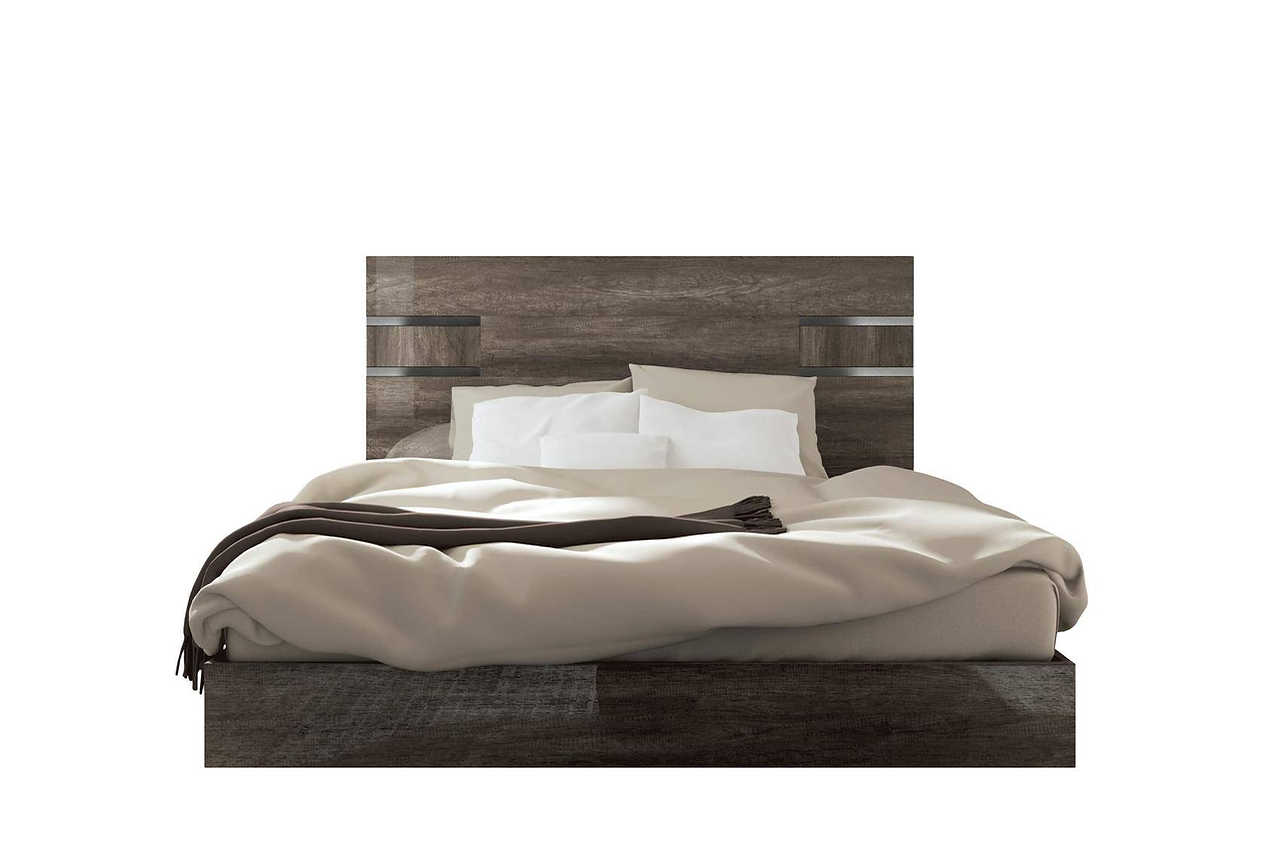 Medea Vintage Oak Italian Queen Bed
