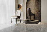 Full view of Jewel modern dining table in room setting