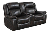 Lavon Brown reclining sofa close-up of upholstery texture