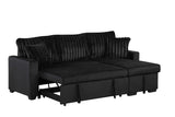 close-up detail of Nori sectional sofa fabric and stitching