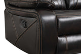 Complete Concord 3-piece reclining set assembled in living room