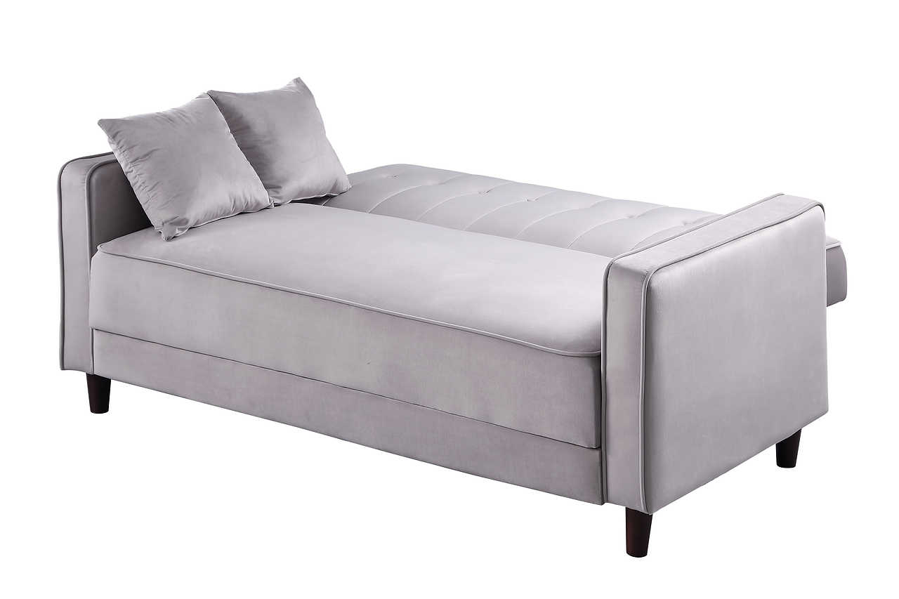Detail of grey upholstery on Cozy Sofa Bed