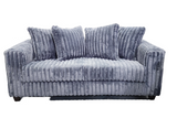 Side view of Gia Gray 2-Piece Living Room Set showcasing sofa and loveseat