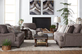 Phineas Driftwood Fabric Sofa side angle