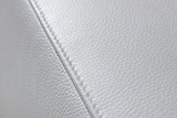 Pella Light Gray Leather RAF Sectional in room setting