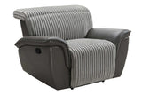 Grey sofa seat cushion detail