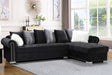 Milan Black Sectional sofa main view