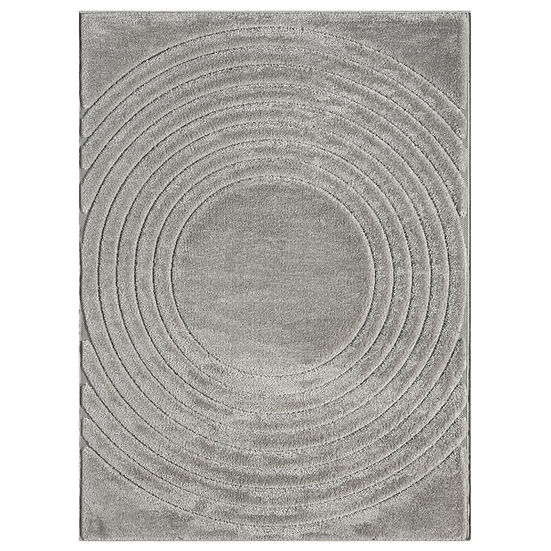Skyler S626 Carbon area rug 5x7 front view