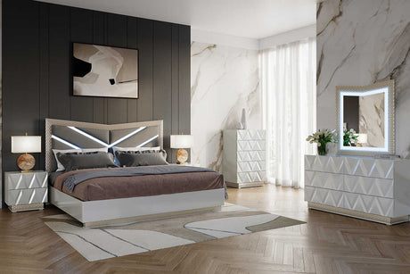 Vera Gray Nightstand front angle
