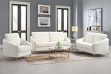 main view of Lila White Living Room Set furniture