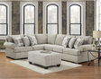 Light Gray Ronstadt 2-Piece Sectional Sofa front view
