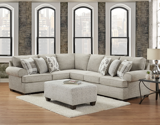 Light Gray Ronstadt 2-Piece Sectional Sofa front view