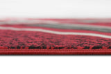 Close-up of Contempo 42 Red area rug texture