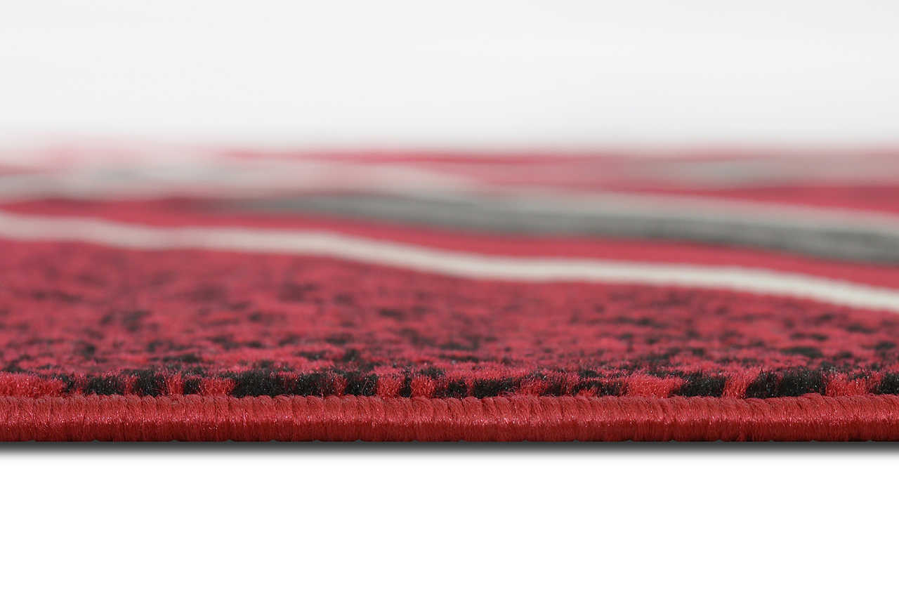 Close-up of Contempo 42 Red area rug texture