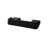 Room perspective with Sicilya Black Sectional sofa