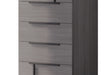 Sunrise Collection Gray Chest front view showing drawers