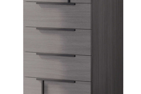 Sunrise Collection Gray Chest front view showing drawers
