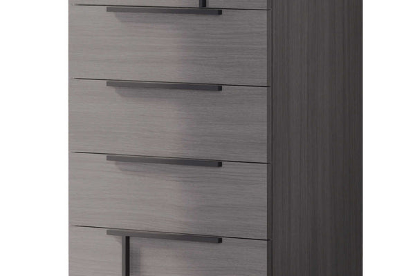 Sunrise Collection Gray Chest front view showing drawers