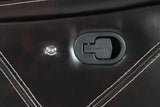 Concord reclining sofa footrest extended view