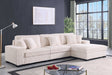 Comfy II Cream 3-Piece Sectional Sofa main view