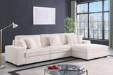 Comfy II Cream 3-Piece Sectional Sofa main view
