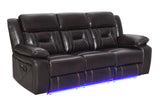 Concord sofa drop-down table detail