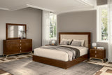 Eva Brown Italian dresser and mirror brown finish