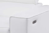 Closeup of power-adjustable headrest on Picasso sectional