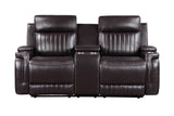 Close-up of AirLeather texture on Ethan Brown sofa