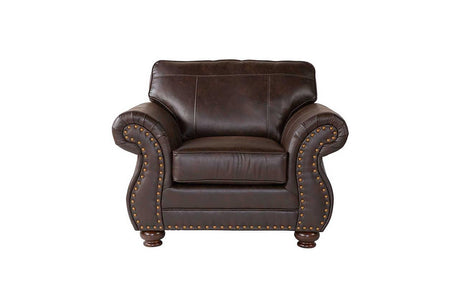 Ridgeline Brown Upholstered Chair angled view